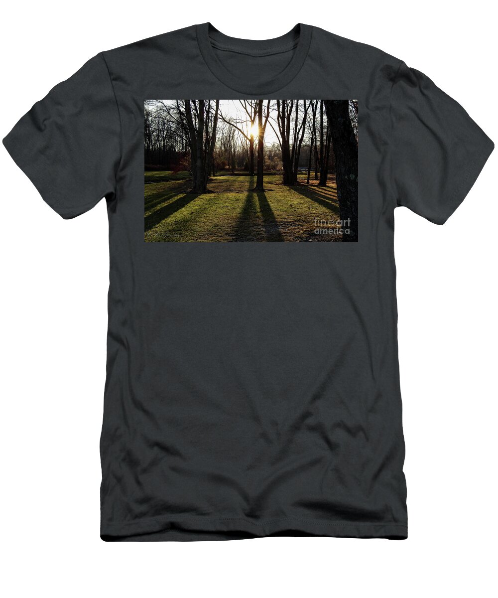Sunset T-Shirt featuring the photograph Sunset by Les Greenwood