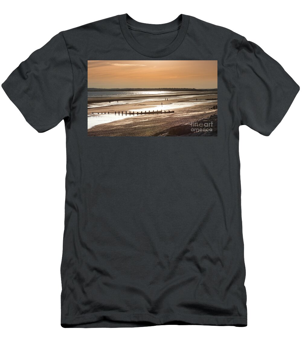 Sunset T-Shirt featuring the photograph Sunset on the Beach by Perry Rodriguez