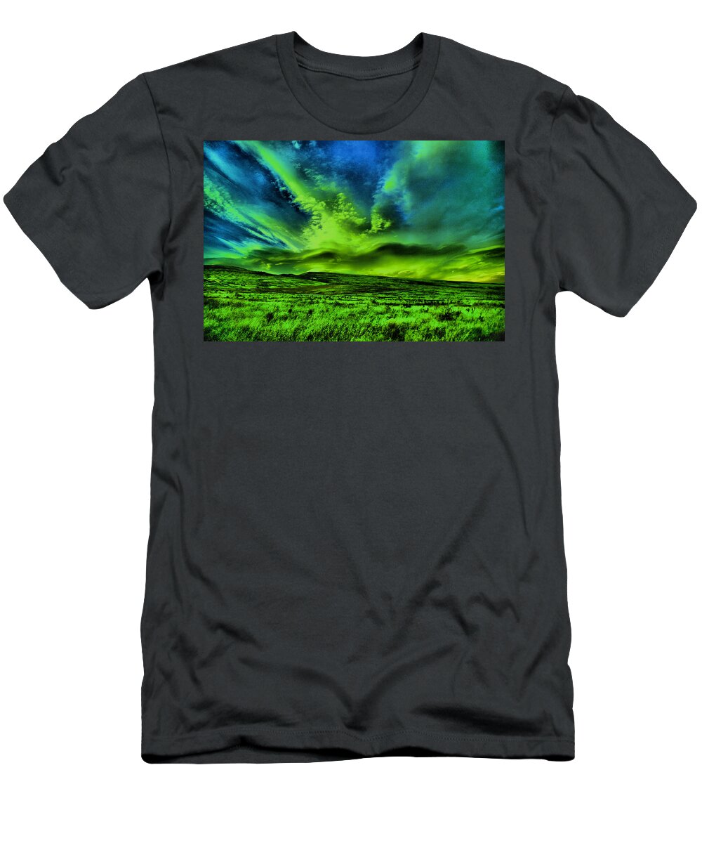 Sunset T-Shirt featuring the photograph Sunset on the LT Murry by Jeff Swan