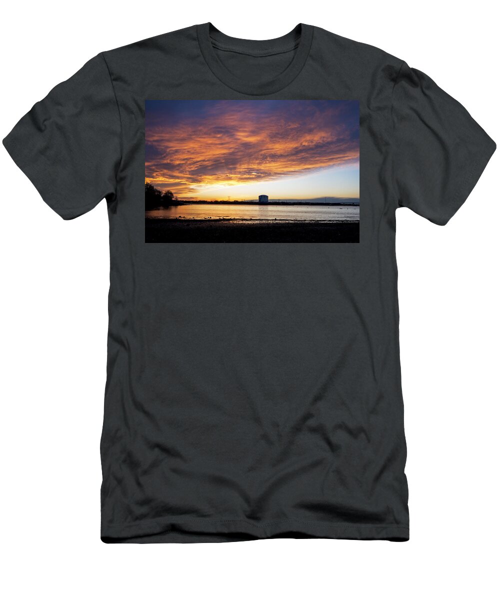 Salem T-Shirt featuring the photograph Sunset over Salem Harbor Salem MA by Toby McGuire