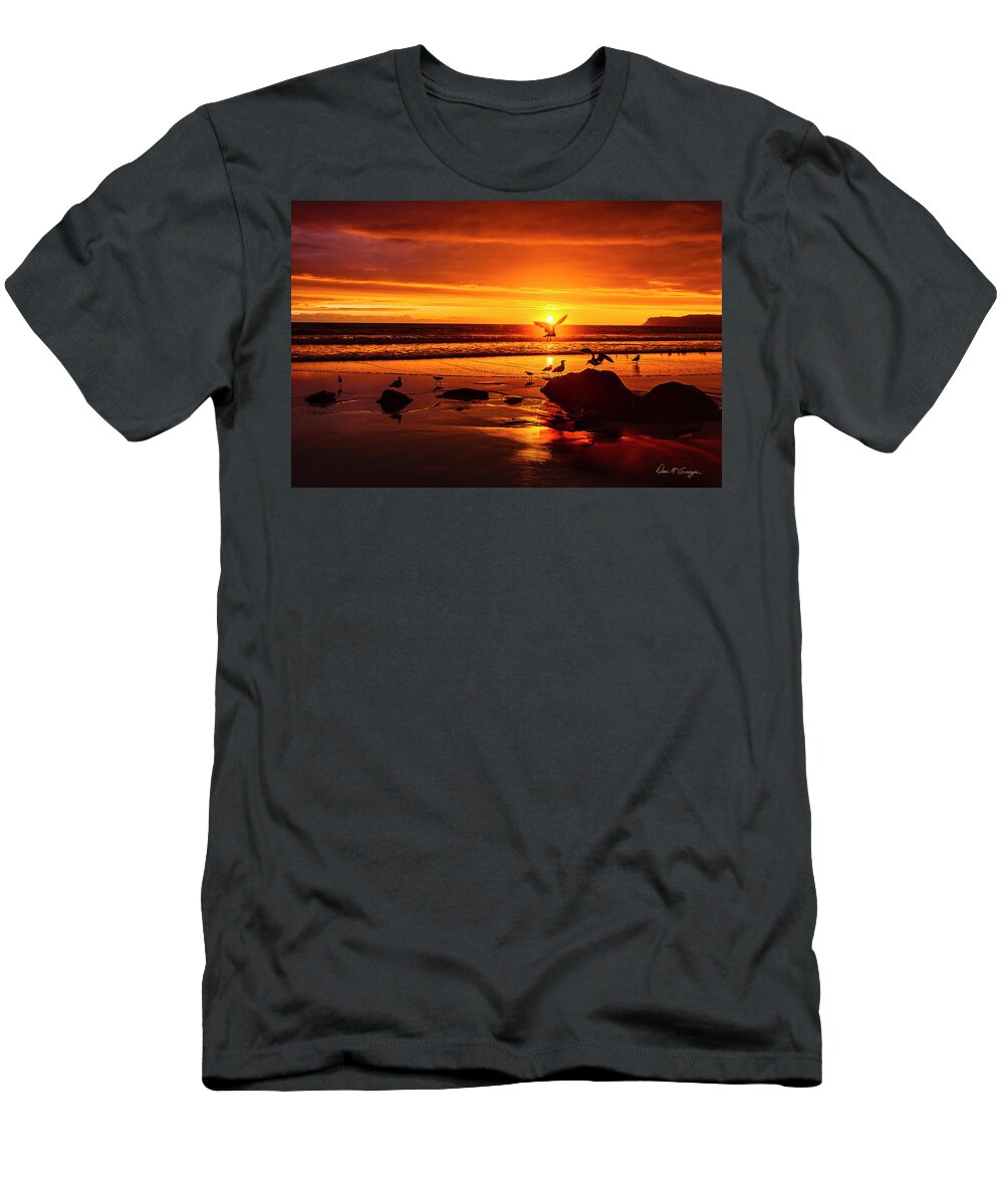 Coronado T-Shirt featuring the photograph Sunset Surprise by Dan McGeorge