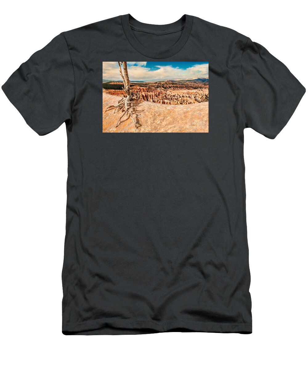 Badlands T-Shirt featuring the photograph Survivor by Greg Summers