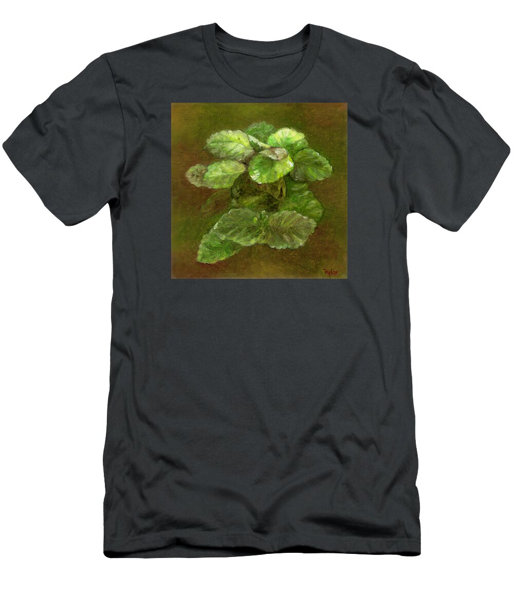 Houseplant T-Shirt featuring the painting Swedish Ivy by FT McKinstry