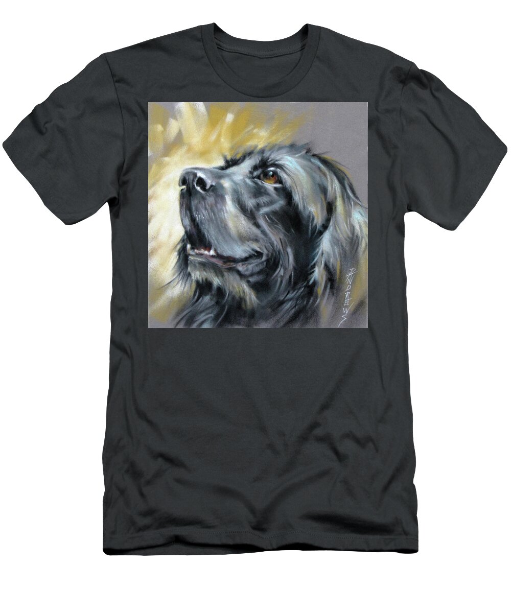 Dog T-Shirt featuring the painting Sweet Boy by Rae Andrews