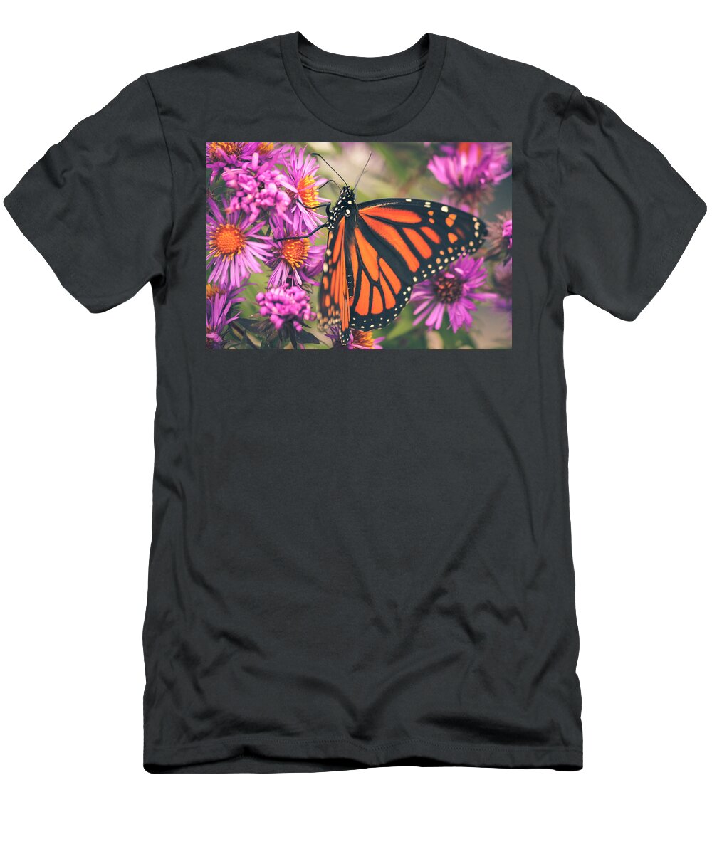 Monarch Butterfly T-Shirt featuring the photograph Sweet Surrender by Viviana Nadowski