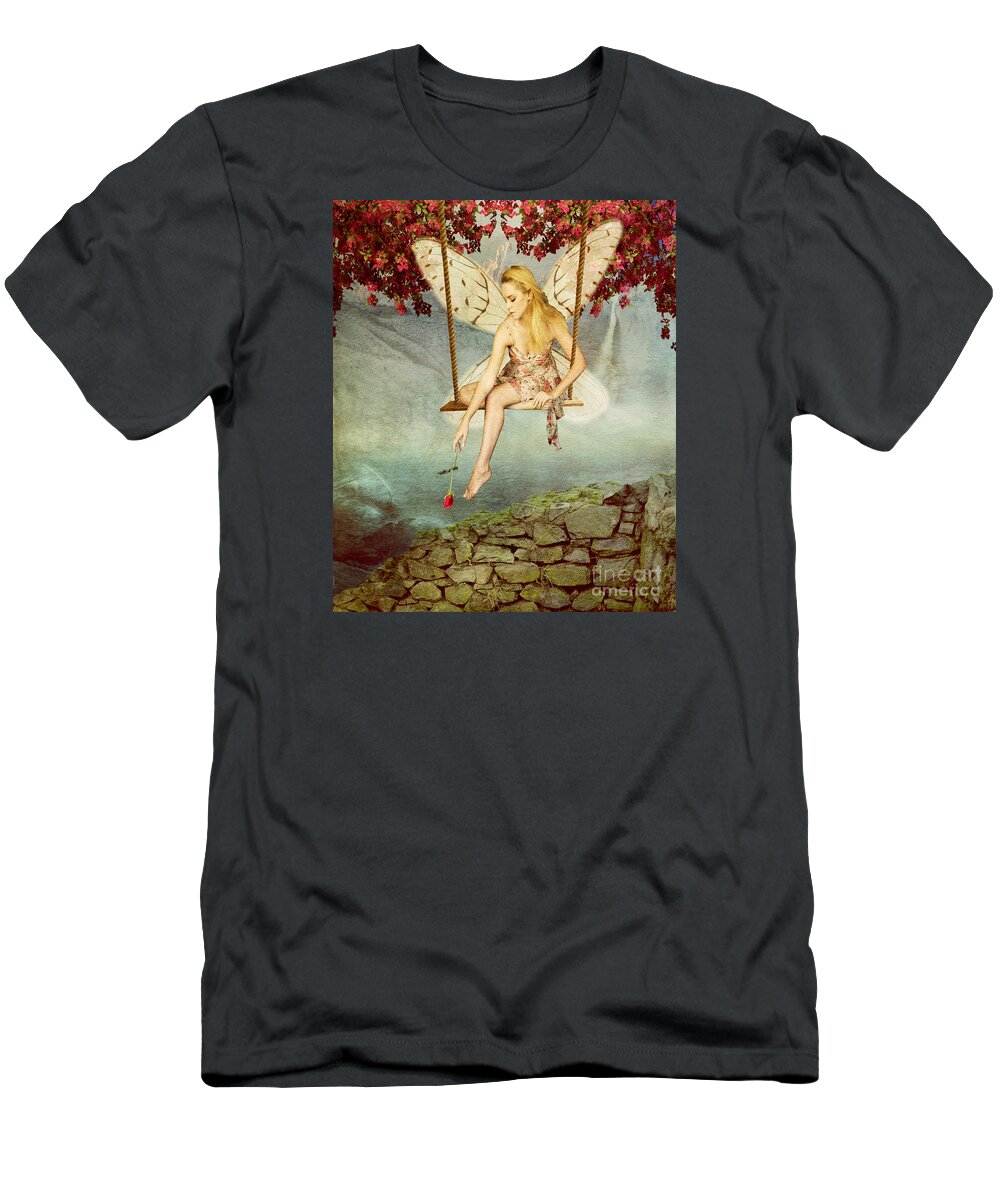 Fairy T-Shirt featuring the photograph Swing Fairy by Juli Scalzi