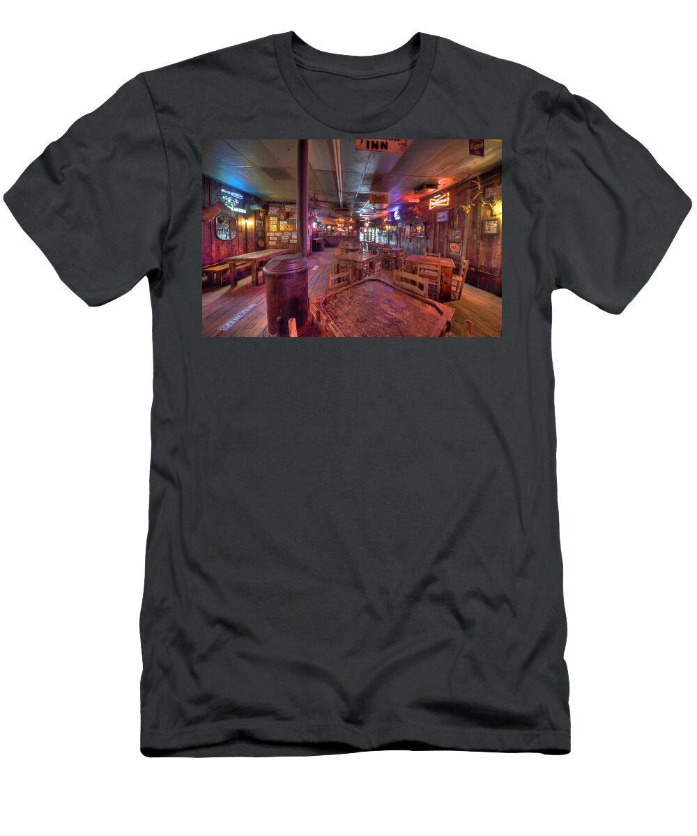 The Dixie Chicken T-Shirt featuring the photograph Swinging Doors at the Dixie Chicken by David Morefield