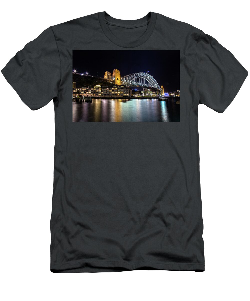 Australia T-Shirt featuring the photograph Sydney Harbor Bridge by Kenny Thomas