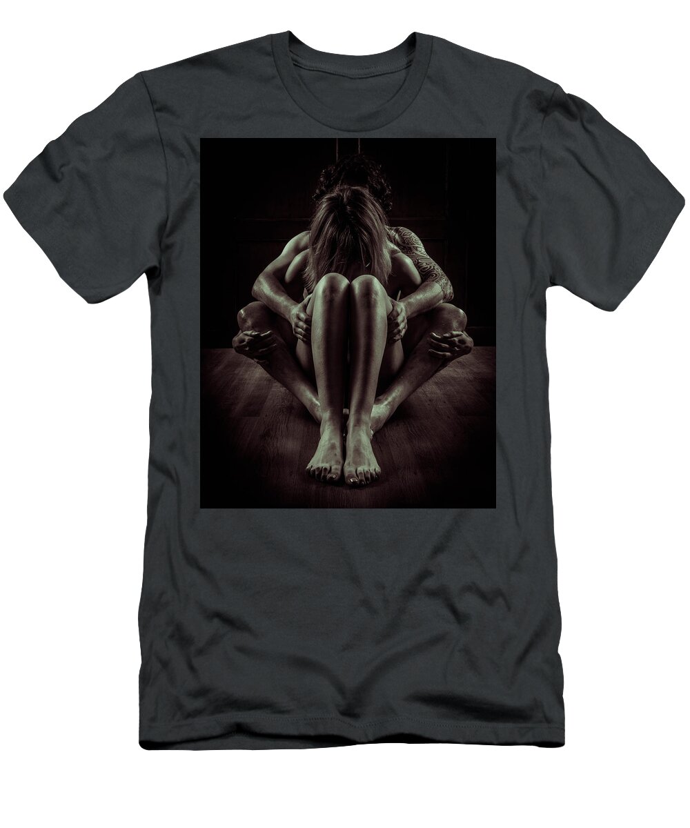 Art Nude T-Shirt featuring the photograph Symmetry by David Quinn