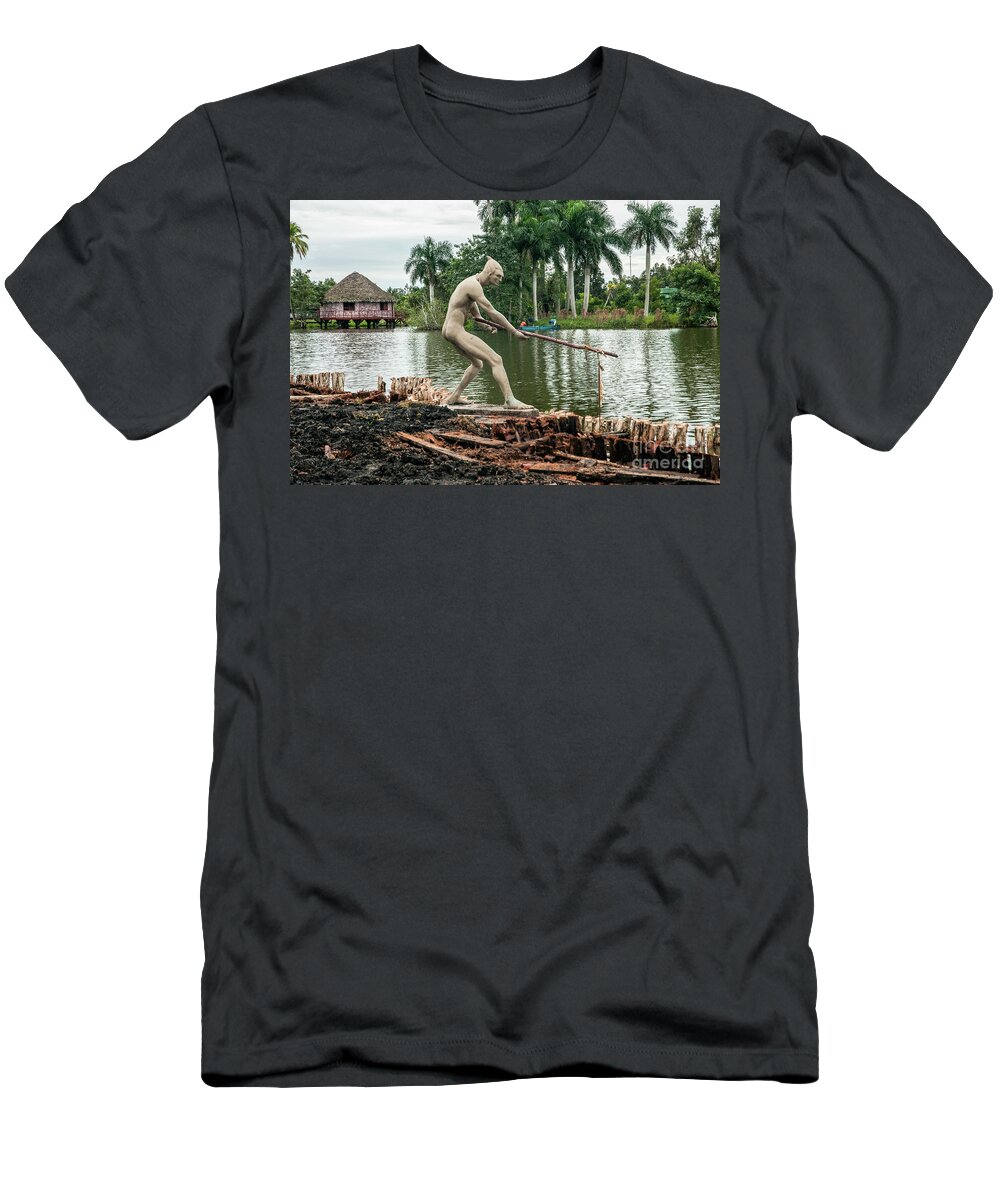 Life-size T-Shirt featuring the photograph Taino village of Guama Cuba by Amos Gal