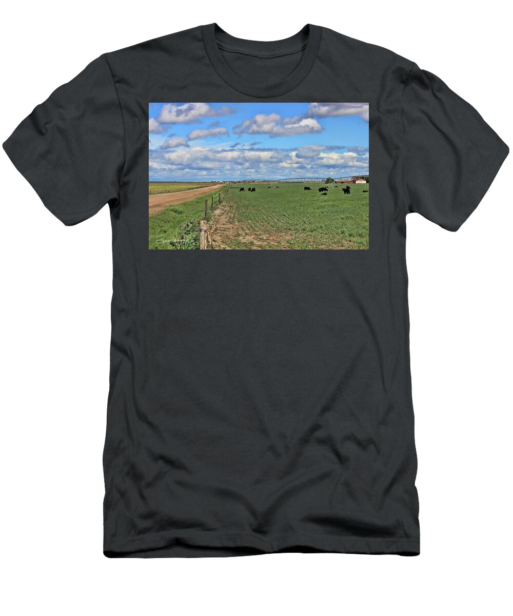 For Spacious Skies T-Shirt featuring the photograph Take Me Home Country Roads by Sylvia Thornton
