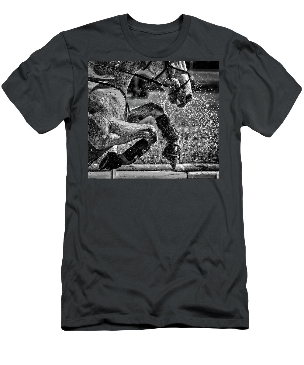 Horse T-Shirt featuring the photograph Take Off by Joan Davis