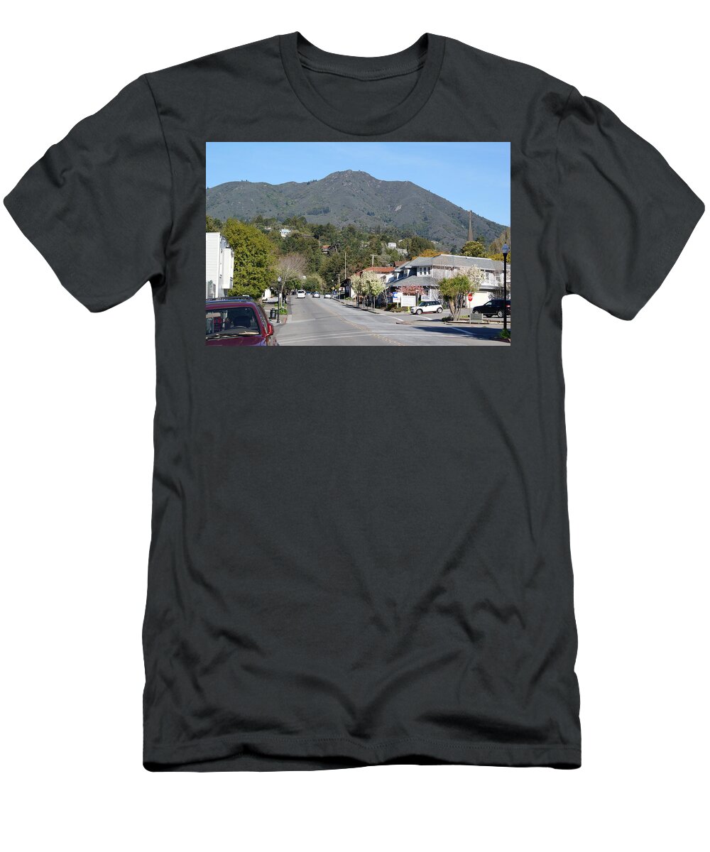 Mount Tamalpais T-Shirt featuring the photograph Tamalpais from Mill Valley by Ben Upham III
