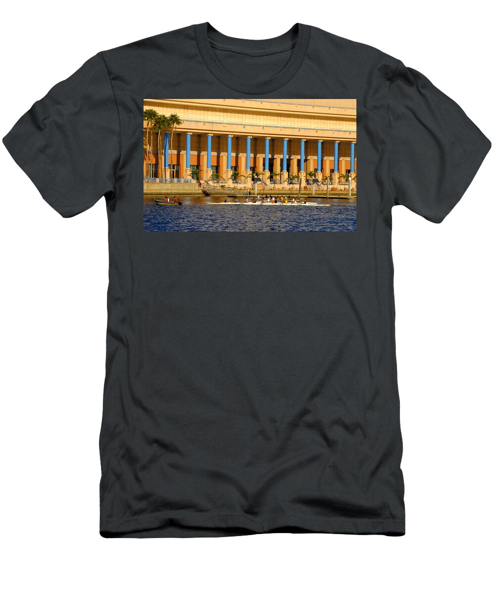 Tampa Florida T-Shirt featuring the photograph Tampa rowing by David Lee Thompson