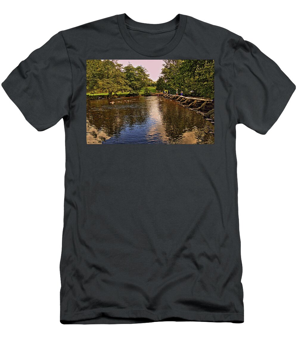 Hetitage T-Shirt featuring the photograph Tarr Steps by Richard Denyer