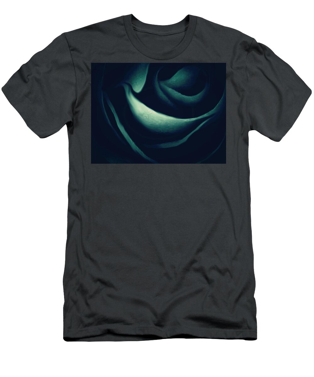 Abstract T-Shirt featuring the photograph Tears That Fall by The Art Of Marilyn Ridoutt-Greene