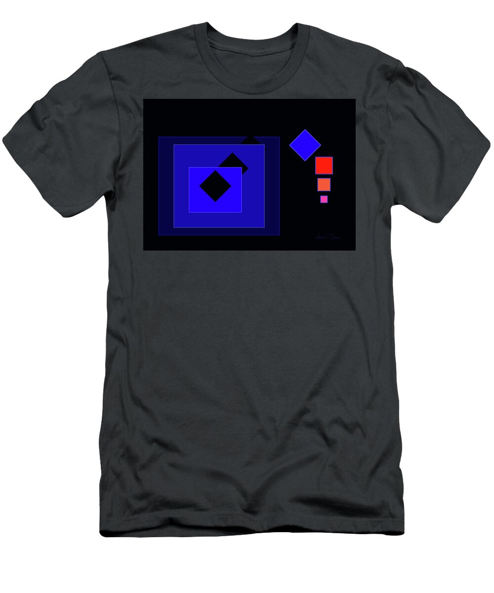 Boxes T-Shirt featuring the digital art Ten Boxes by Robert J Sadler