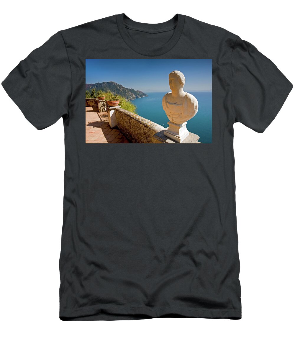 Terrace T-Shirt featuring the photograph Terrace of Infinity in Villa Cimbrone by Aivar Mikko