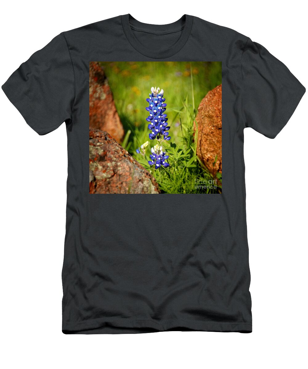 Landscape T-Shirt featuring the photograph Texas Bluebonnet by Jon Holiday