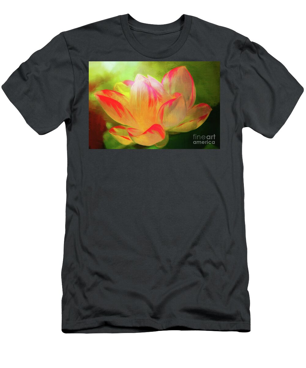 Flower T-Shirt featuring the photograph Textured Locus by Geraldine DeBoer