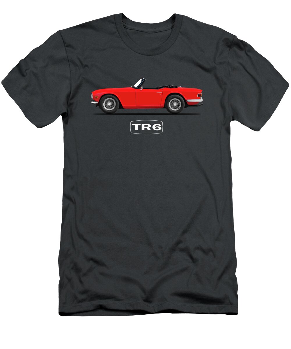 Triumph Tr6 T-Shirt featuring the photograph The 69 TR6 by Mark Rogan