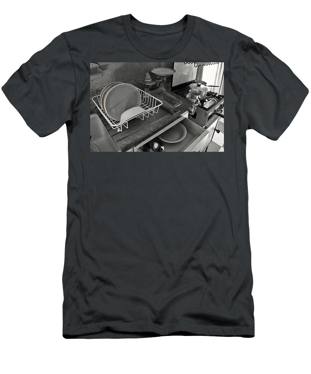 Welfare T-Shirt featuring the photograph The Art of Welfare. Kitchen cupboards. by Elena Perelman