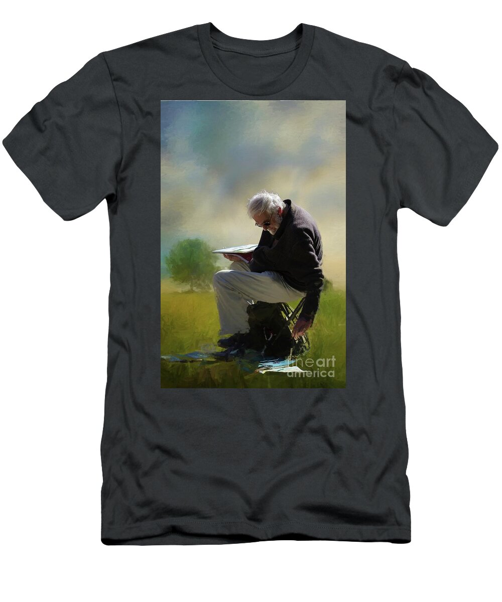 Artist T-Shirt featuring the photograph The Artist by Eva Lechner