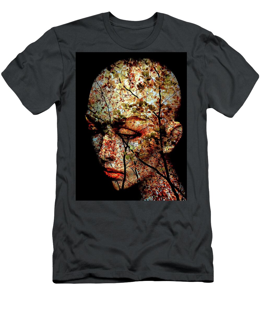 Autumn T-Shirt featuring the photograph The autumn in mind by Gabi Hampe