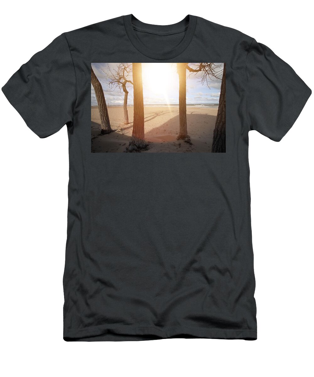 Beach T-Shirt featuring the photograph The Beach by Jackson Pearson
