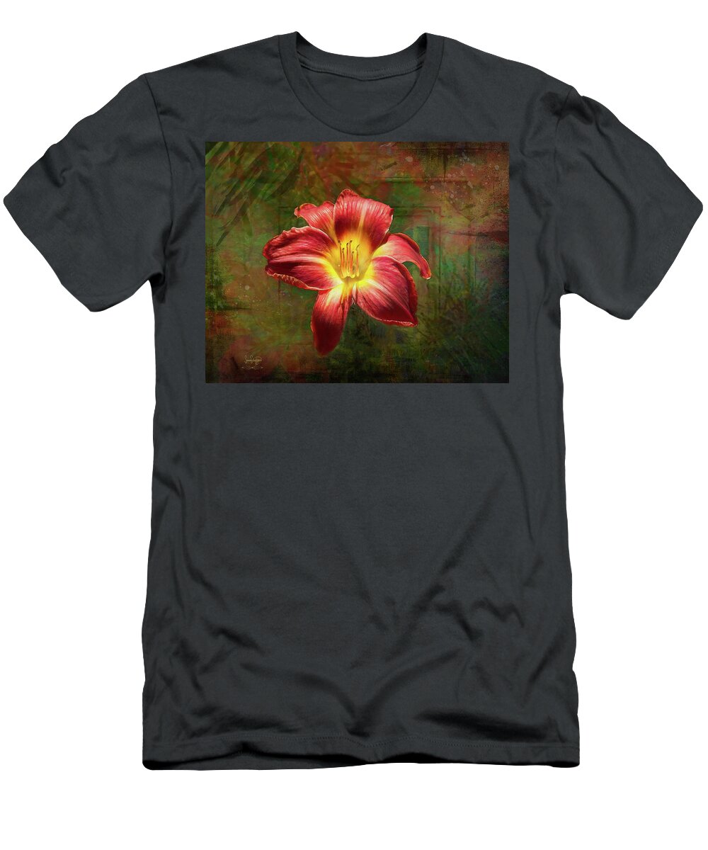 Flowers T-Shirt featuring the digital art The Blessing by Sandra Schiffner