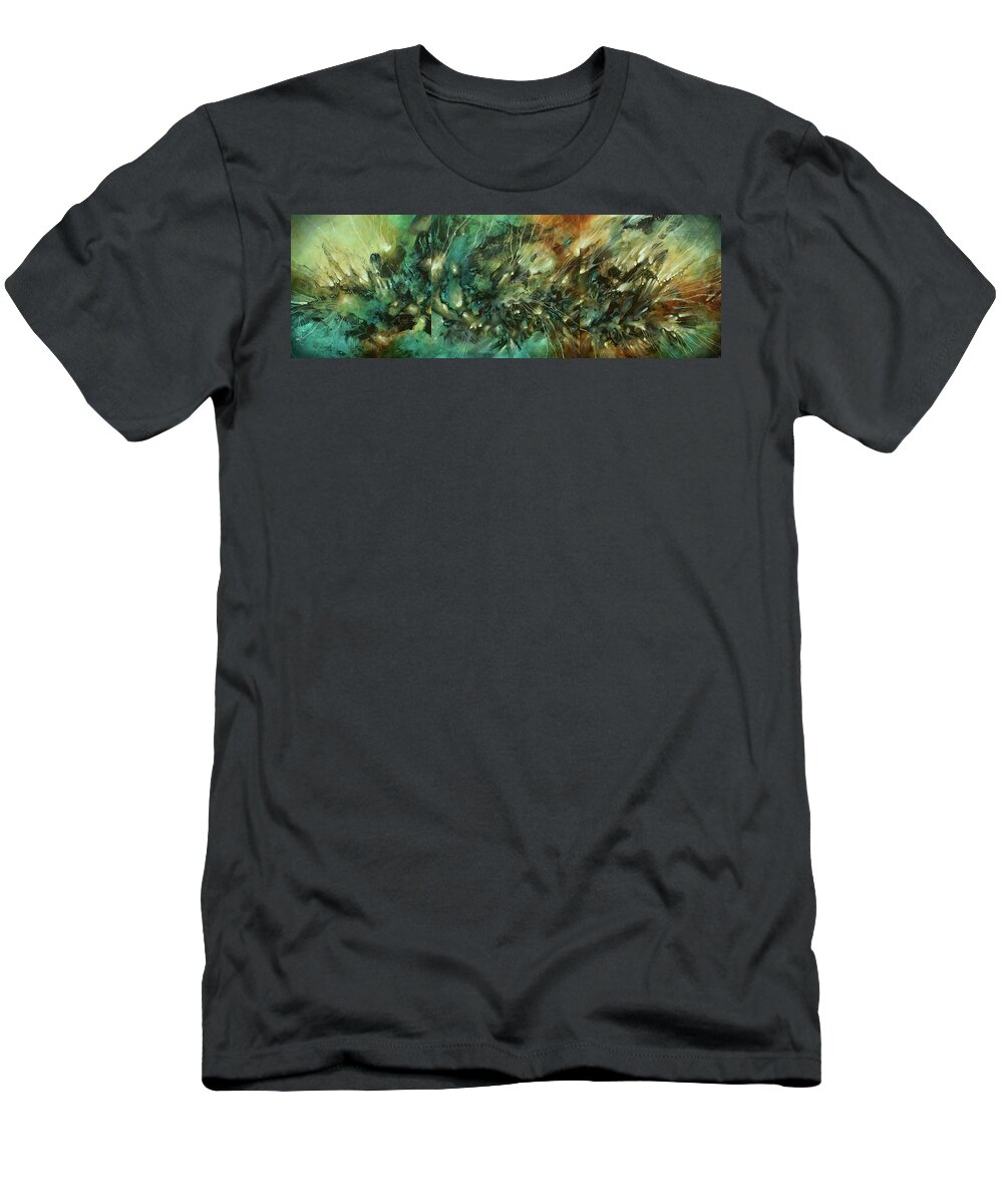 Abstract T-Shirt featuring the painting The Cause by Michael Lang