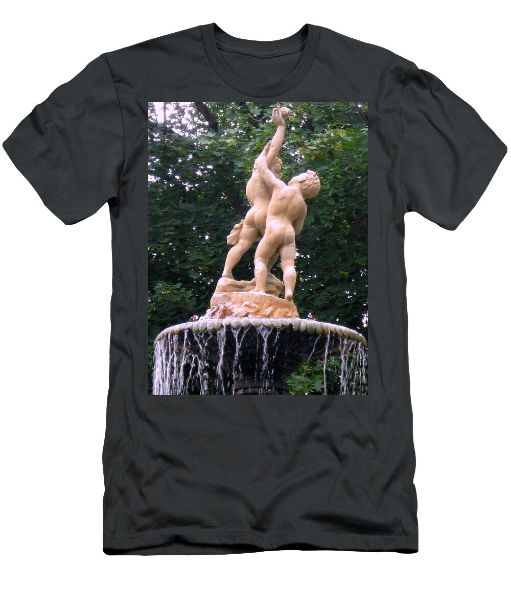 Statutes T-Shirt featuring the photograph The Cherubs of Saint Henri by Richard Stanford