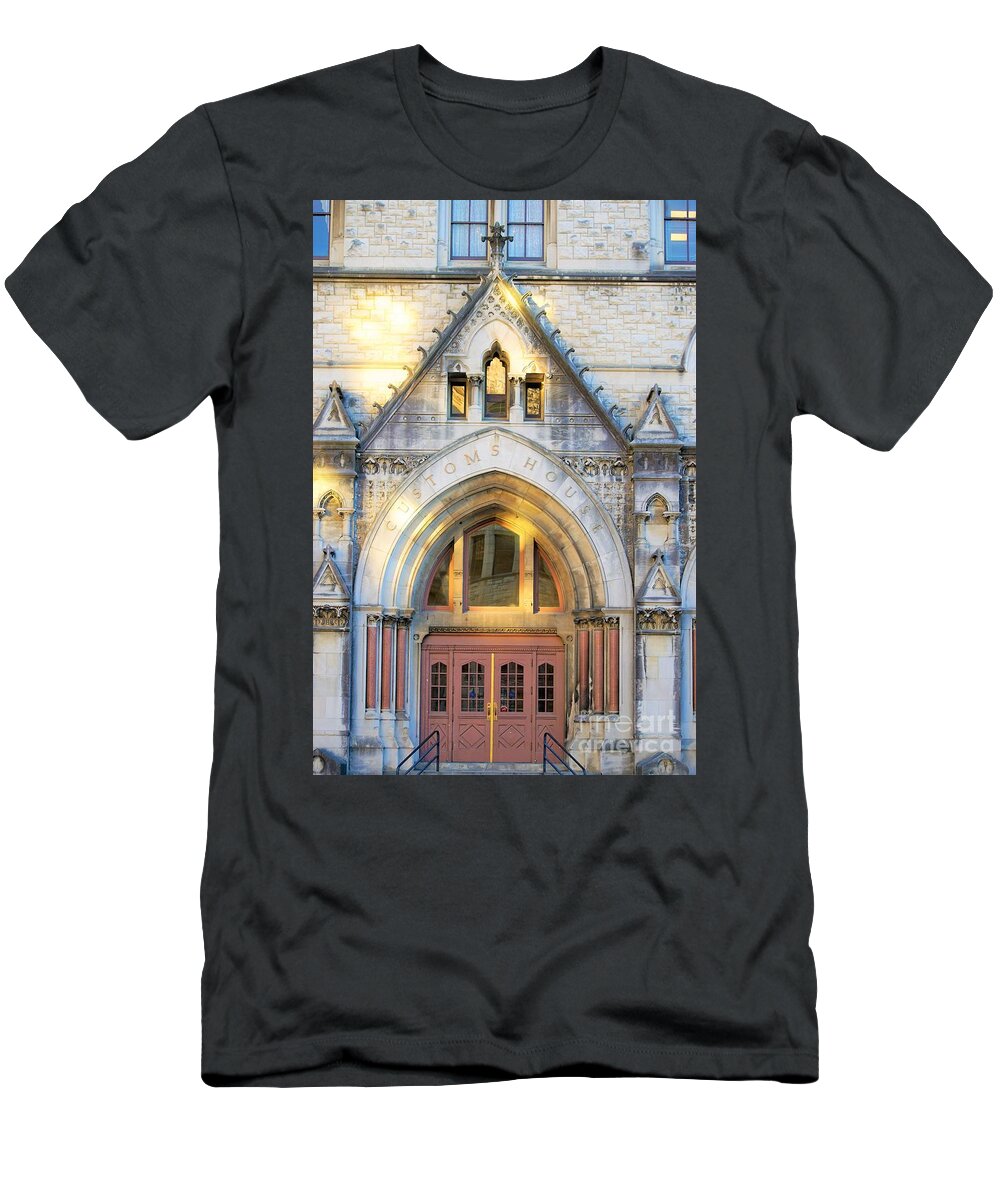 Buildings T-Shirt featuring the photograph The Customs House by Merle Grenz