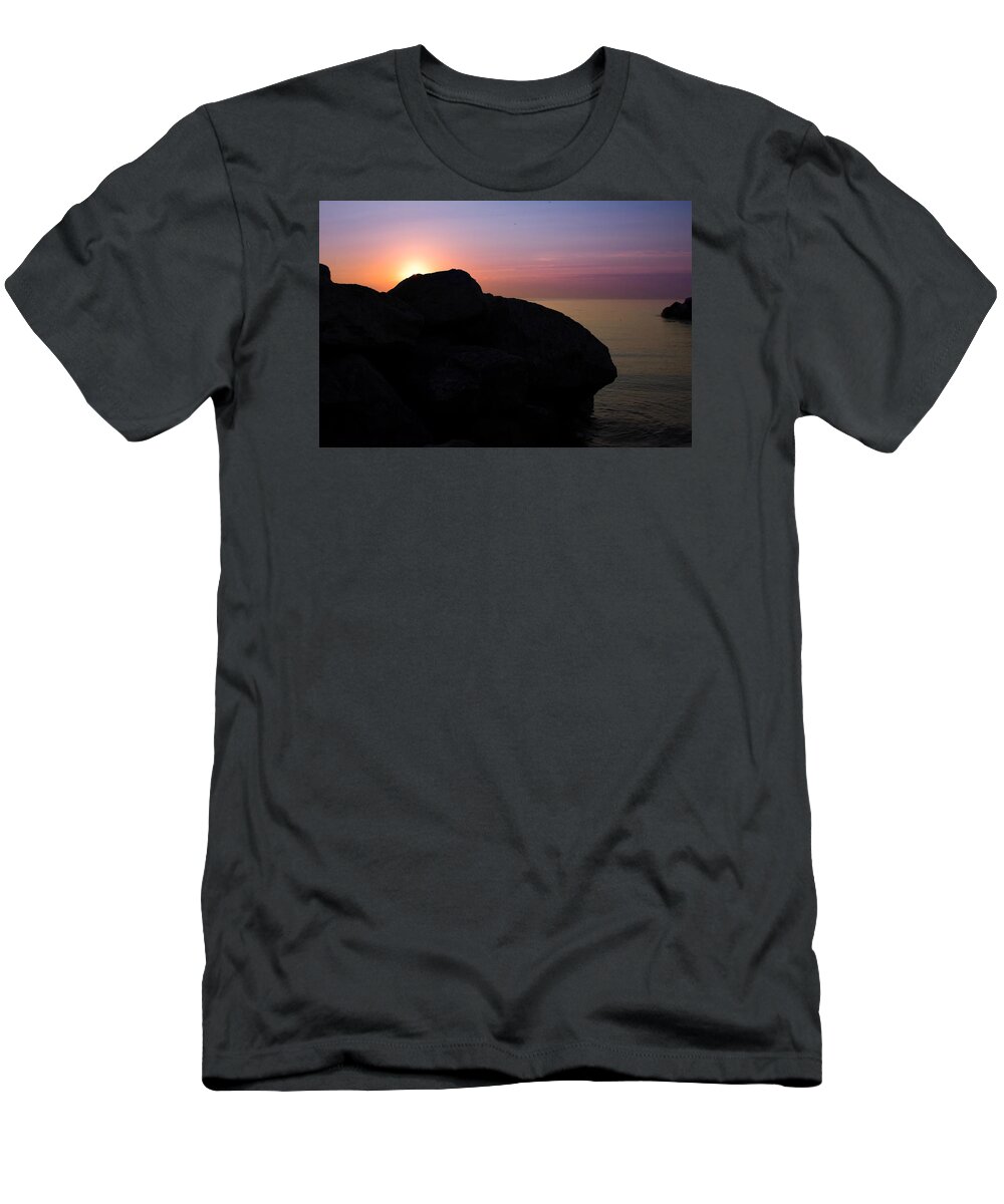  T-Shirt featuring the photograph The Cut by Terri Hart-Ellis