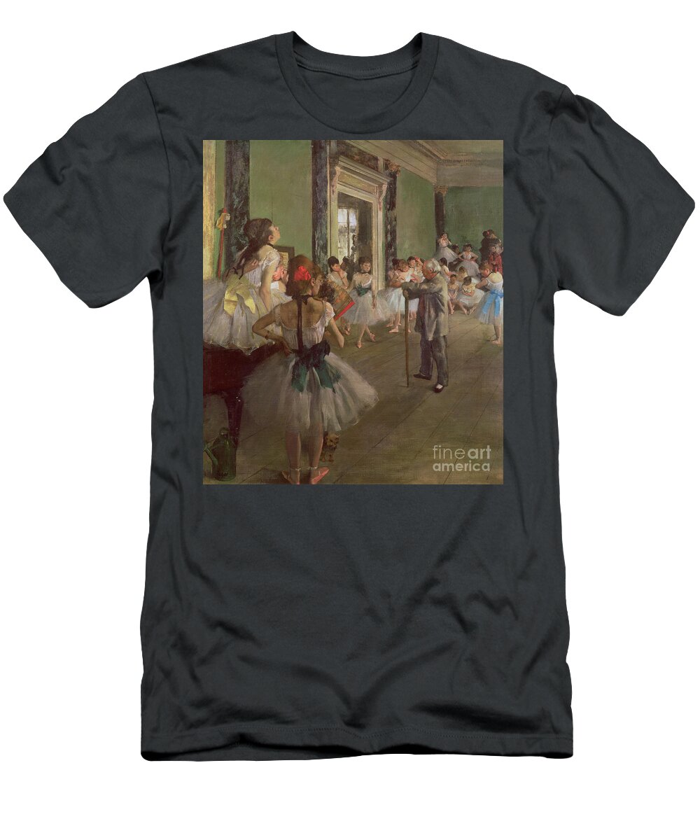 The T-Shirt featuring the painting The Dancing Class by Edgar Degas