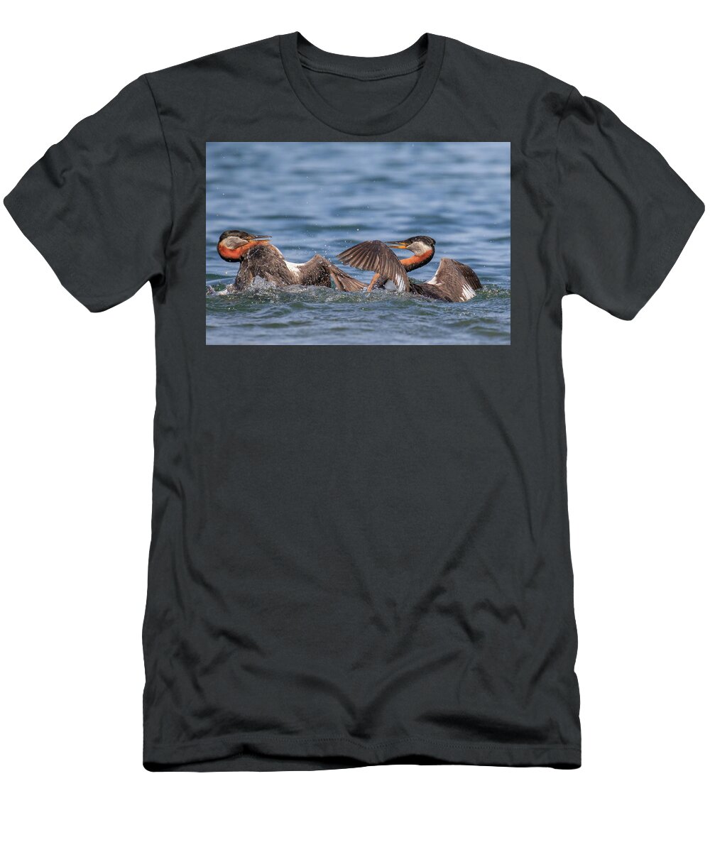 Gary Hall T-Shirt featuring the photograph The Duel 2 by Gary Hall
