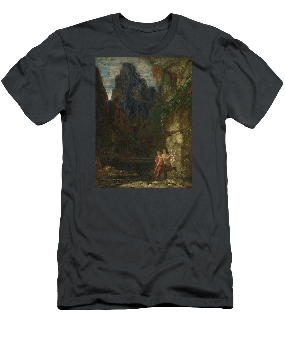 Gustave Moreau T-Shirt featuring the painting The Education of Achilles, The Centaur by Gustave Moreau