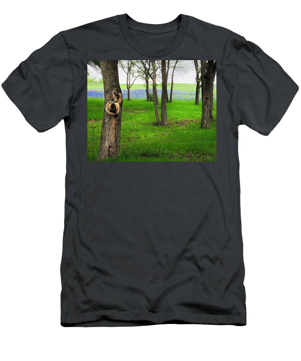 Bluebonnet T-Shirt featuring the photograph The Enchanted Forest by David and Carol Kelly