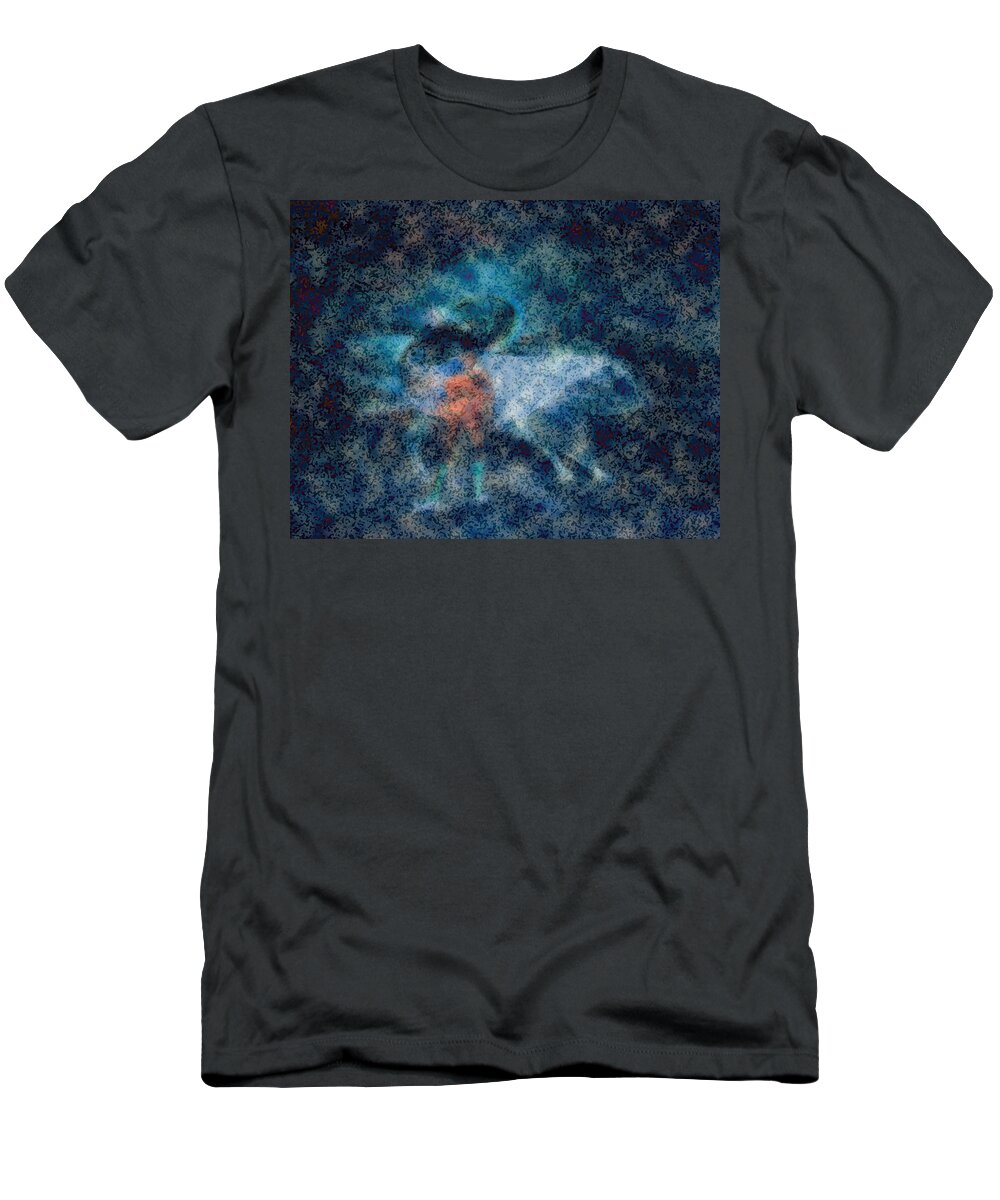 Abstract T-Shirt featuring the painting The Enigma by Susan Esbensen