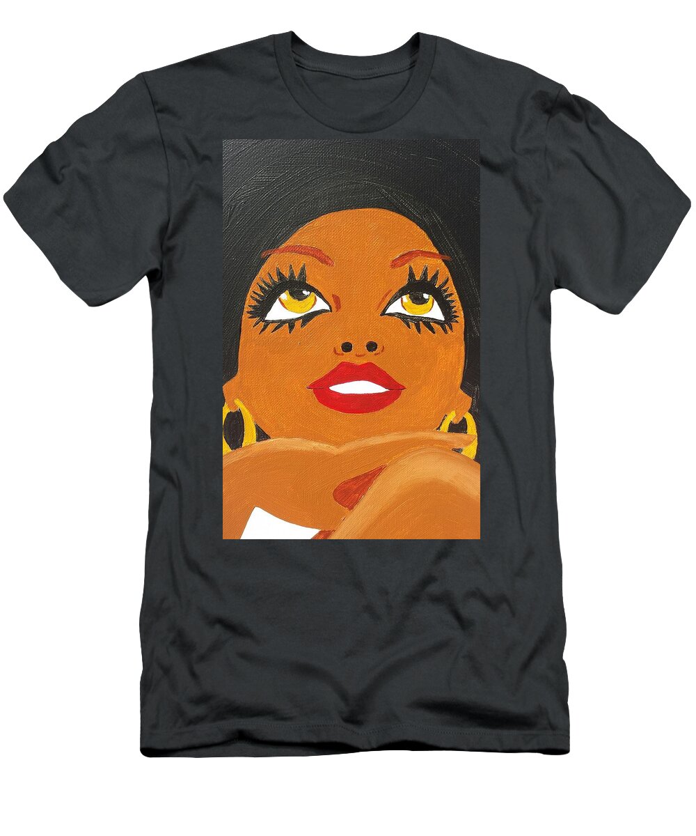Afro T-Shirt featuring the photograph The Eyes Have It by Vera Smith-Arellano