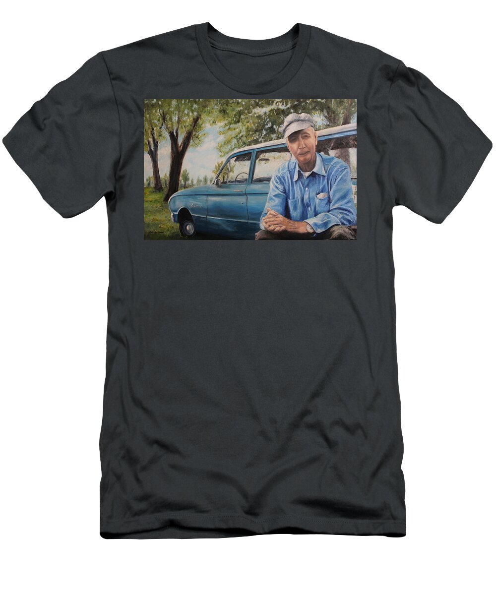Ford T-Shirt featuring the painting The Falcon by Daniel W Green