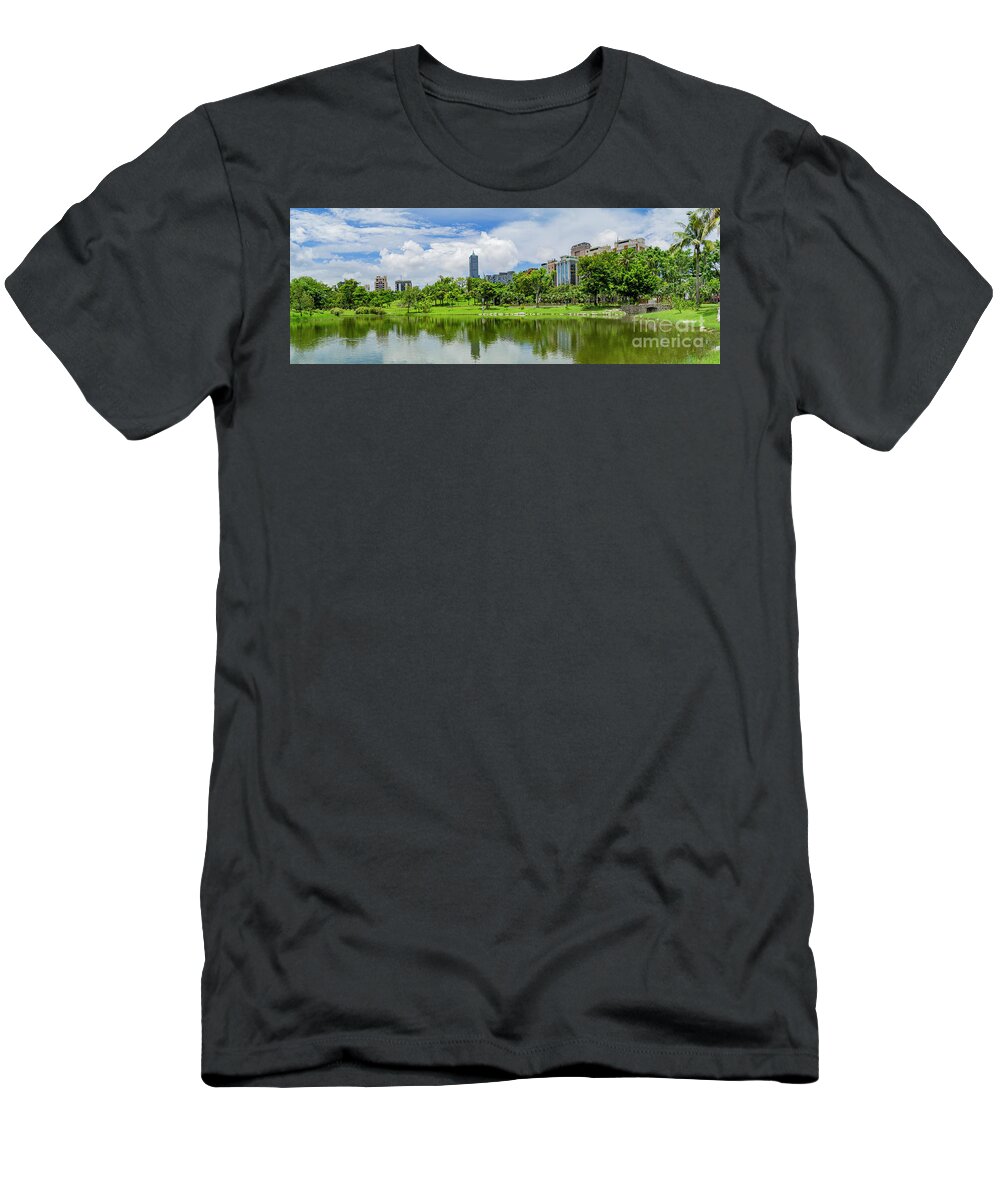 85 Sky Tower T-Shirt featuring the photograph The famous 85 Sky Tower of Kaohsiung City by Chon Kit Leong