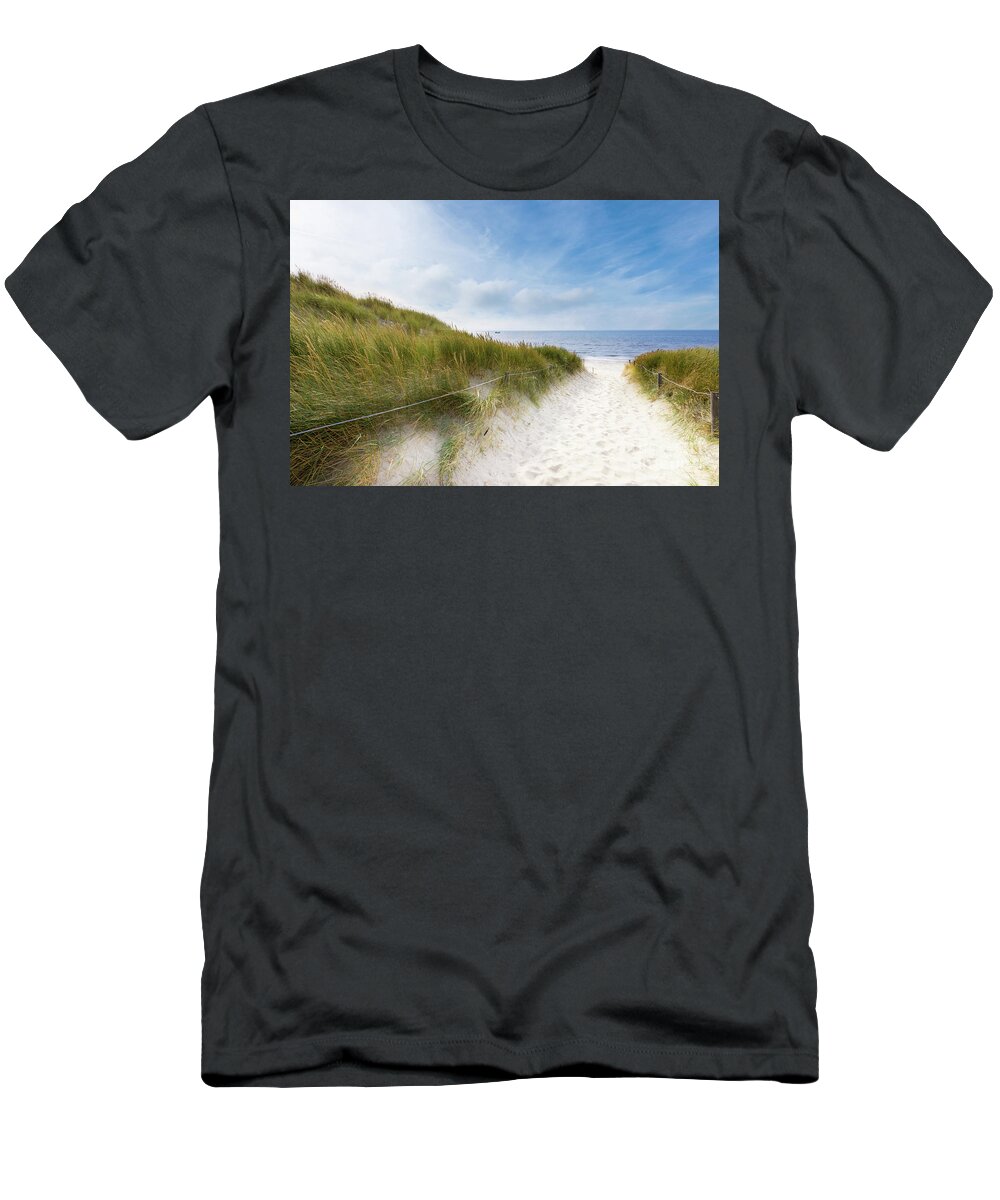 Europe T-Shirt featuring the photograph The First Look At The Sea by Hannes Cmarits