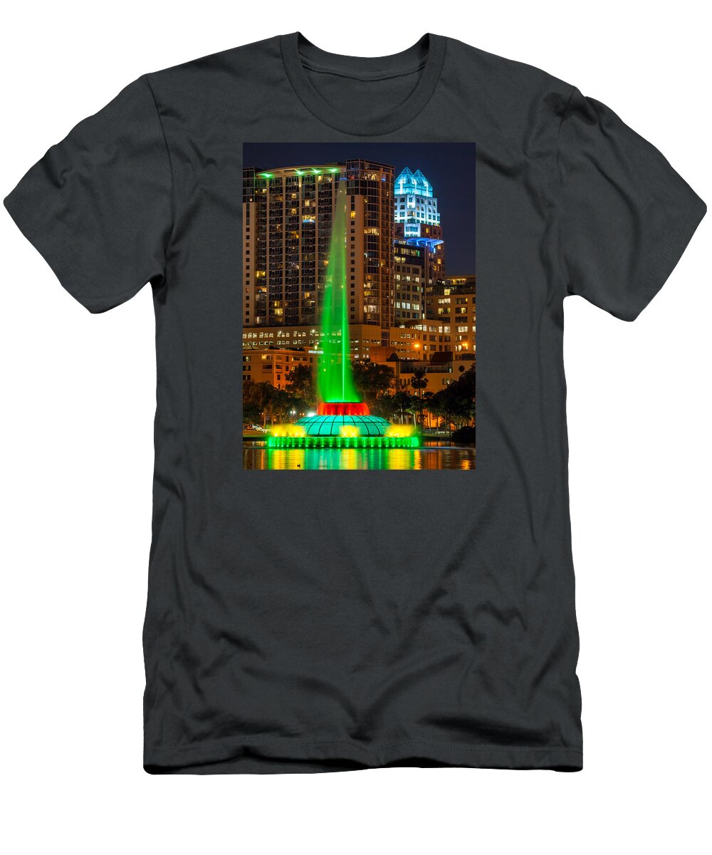 Fountain T-Shirt featuring the photograph The Fountain by David Hart