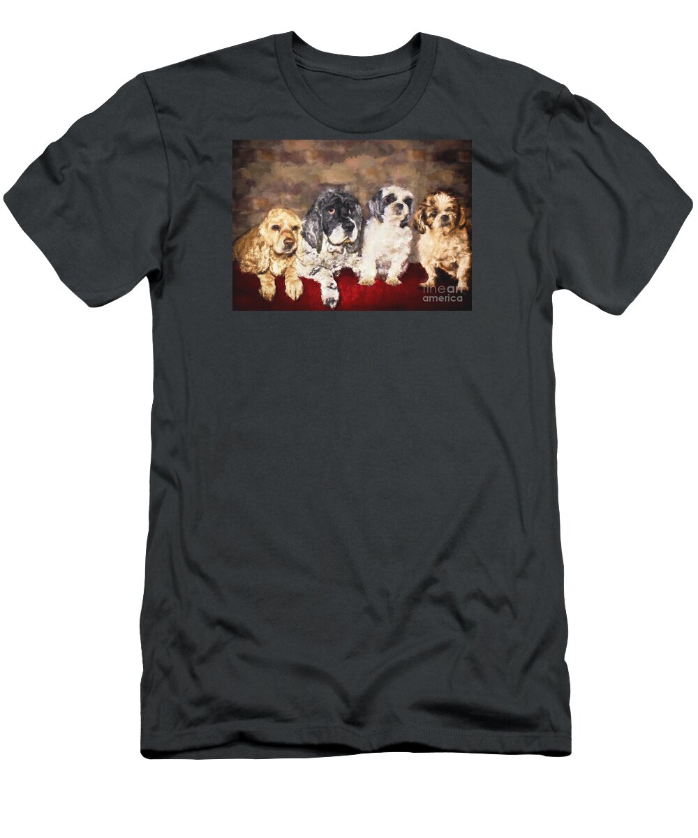 Cute T-Shirt featuring the painting The Four Amigos by Janice Pariza