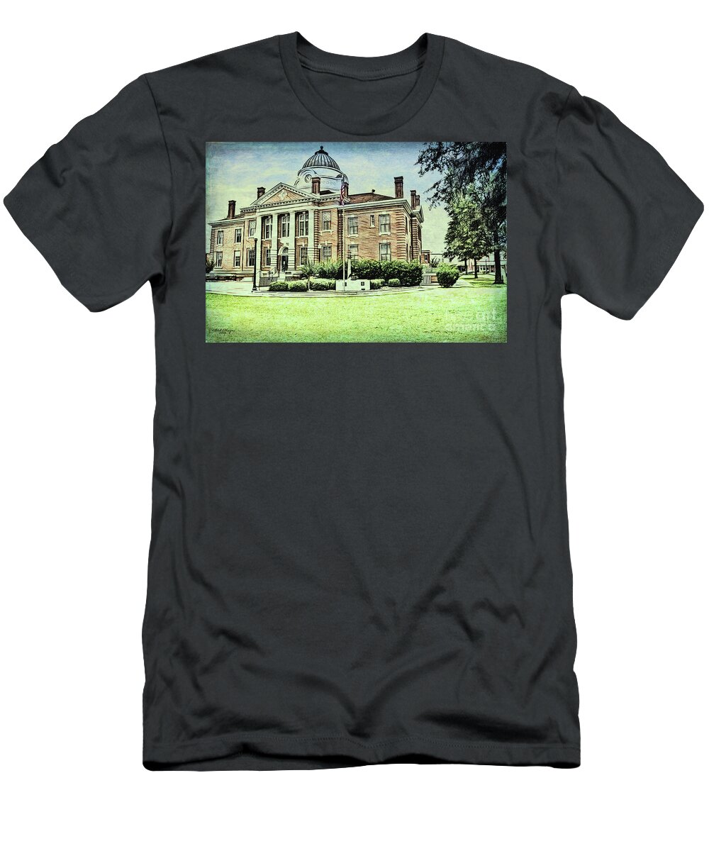 Cityscapes T-Shirt featuring the digital art The Grand Ole Lady by DB Hayes