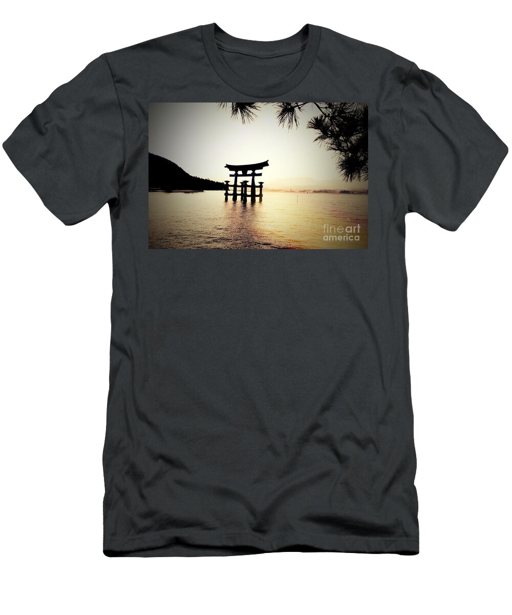 Great Torii T-Shirt featuring the photograph The great Torii by HELGE Art Gallery