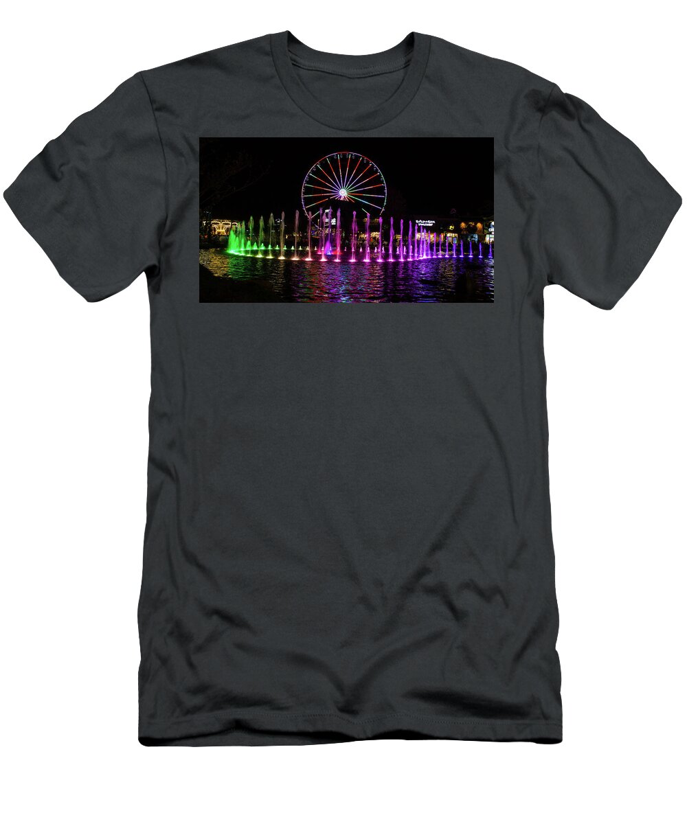 Night T-Shirt featuring the photograph The Island Pigeon Forge by Kevin Craft