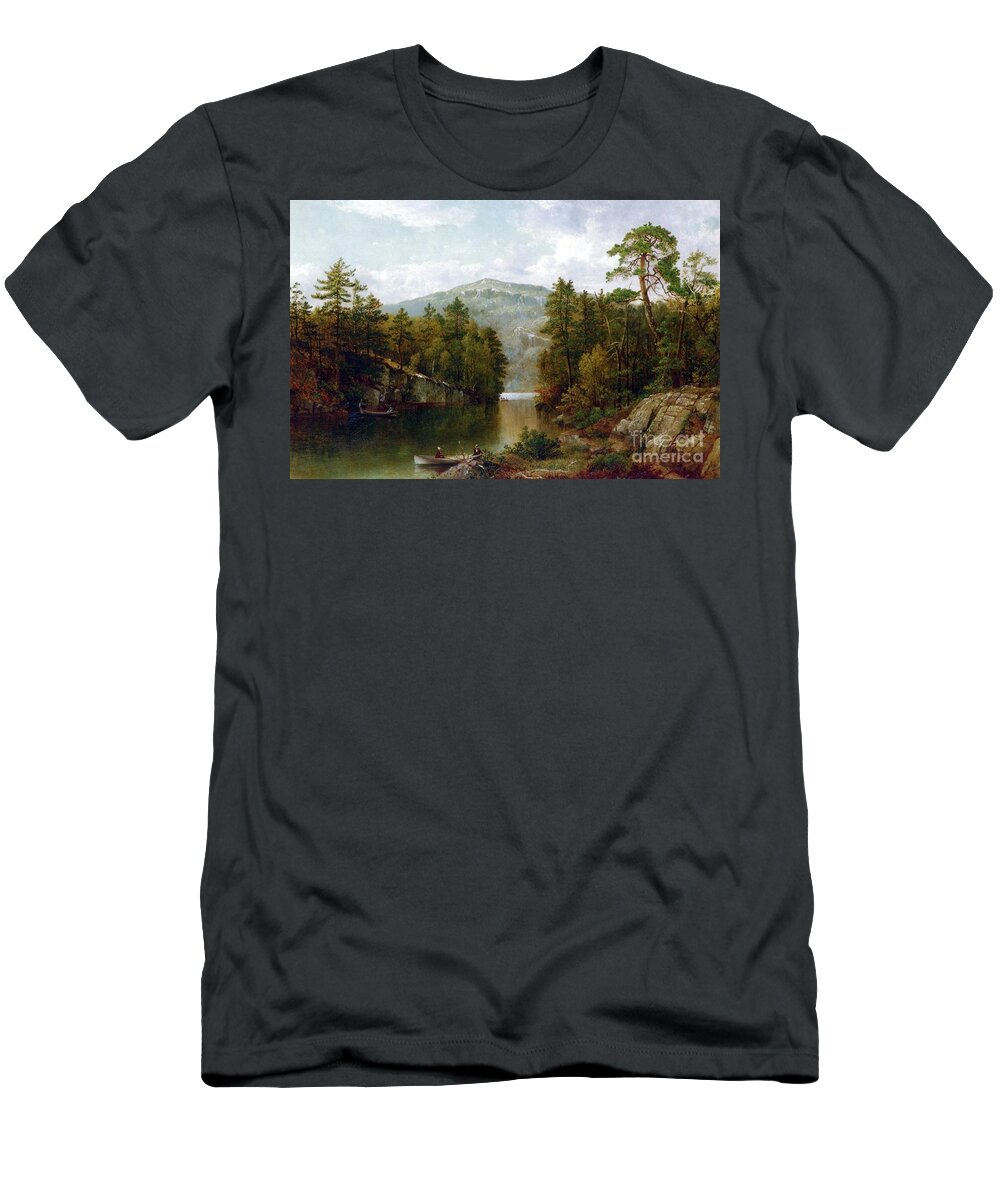 The Lake George T-Shirt featuring the painting The Lake George by David Johnson