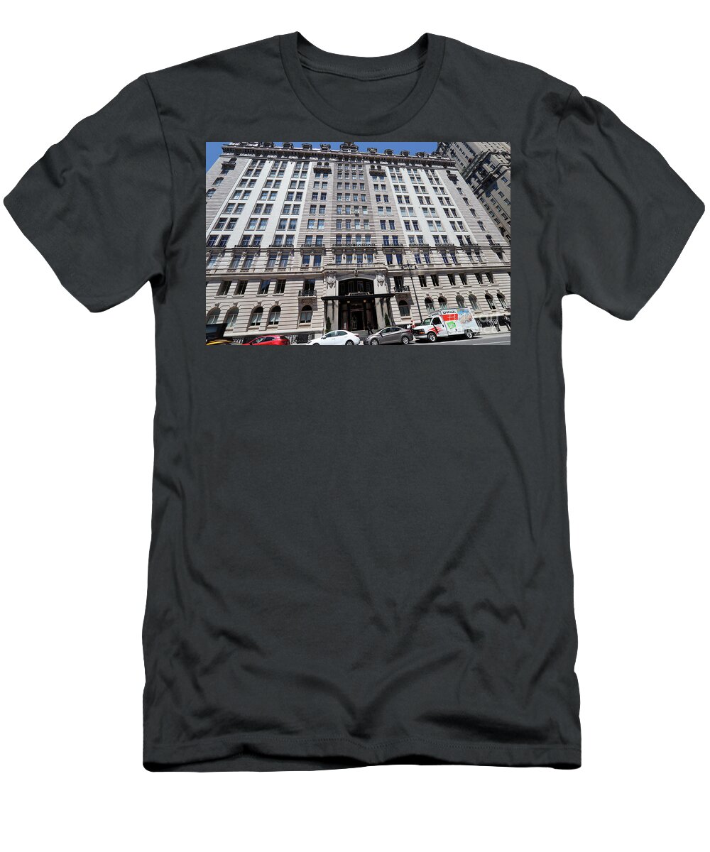 The Langham T-Shirt featuring the photograph The Langham Building by Steven Spak
